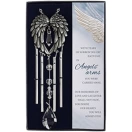 Gift Boxed Chime In Angels' Arms 10 3/4" Long x 2 1/2" Wide