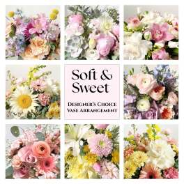 Designer's Choice Soft and Sweet Vase Arrangement