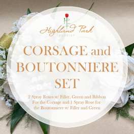 Corsage and Boutonniere Set