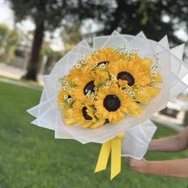 His Yellow Flowers