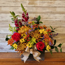 Fall Styled Wooden Box- Substitutions Will be Necessary
