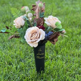 Summer Rose Cemetery Vase