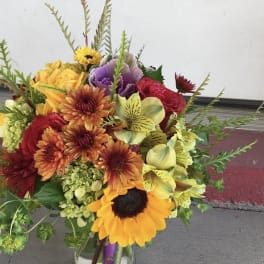 Custom Colorful Fall Bouquet Special