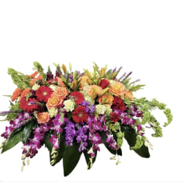 A Fond Farewell Casket Spray 71-3a