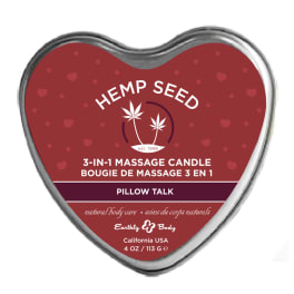 Hemp Seed 3-In-1 Massage Candle Pillow Talk 4.7 oz.