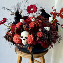 Dark Enchantment Halloween Floral Arrangement