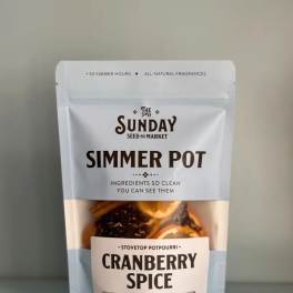 A pouch of cranberry spice stovetop potpourri