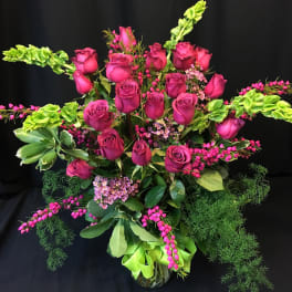 18 Long Stem Roses Plus with 2 Fillers