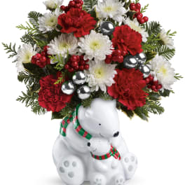 Teleflora's Send a Hug Cuddle Bears Bouquet