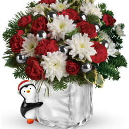 Teleflora's Send a Hug Penguin Bouquet