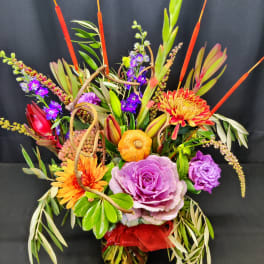 Glorious fall kale bouquet