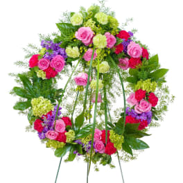 Colorful Wreath - for that someone whose sparkle is legendary
