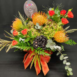 Dia de Los Muertos Spray rose Centerpiece