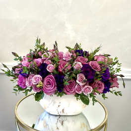 Purple Romance By VLM Flowers
