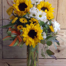 Sunny Daisy Vase