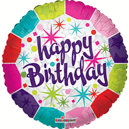 Mylar Happy Birthday Balloon