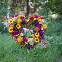 Autumnal Open Heart or Wreath