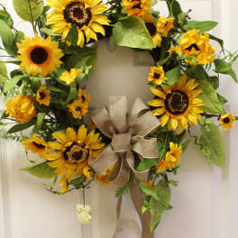sunflower dreams wreath