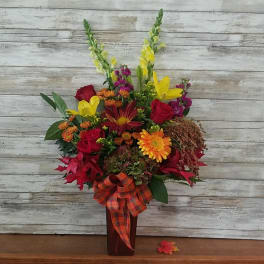 Festive Fall Vase