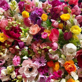 DESIGNER'S CHOICE - Bouquet - Floral Paper w/ Ribbon (Does not include a vase)