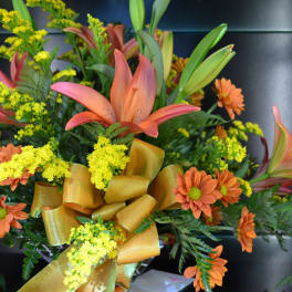 Lilies and Poms
