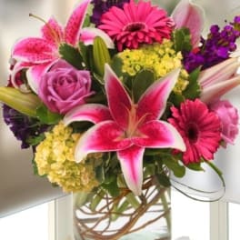 Soulard Tiger Lilies, Stock and Roses, Oh my! by Chino