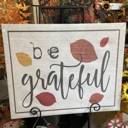 Be Grateful Autumn Decor