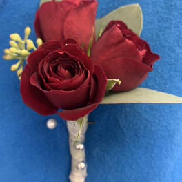 Red Celebration Boutonniere