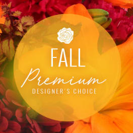 Fall Designer's Choice with Premium flowers / Vase 