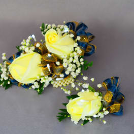 Corsage w/Lights- Pearl band