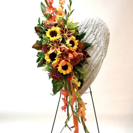 Sunflower Angel Wing Spray