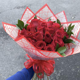 25 Red Rose bouquet