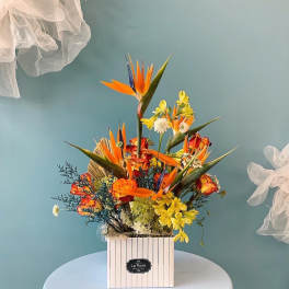 Fall Flower Box