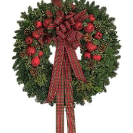 Fresh Wreath with Apples