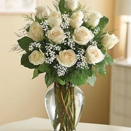 Rose Elegance Premium Long Stem White Roses