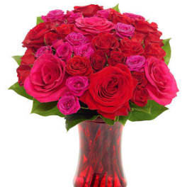 Radiant Red Romance Bouquet