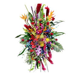 Deluxe Tropical Standing Spray