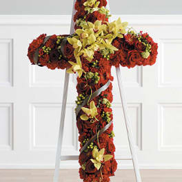 Red and Green Standing Cross