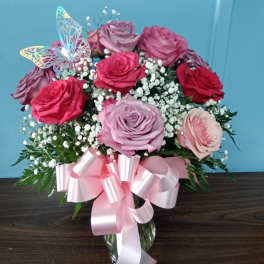 1Dz Roses Mixed Pastel