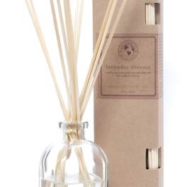 Glass reed diffuser bottle with a kraft box