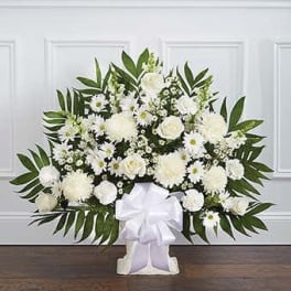 White Sympathy Floor Basket