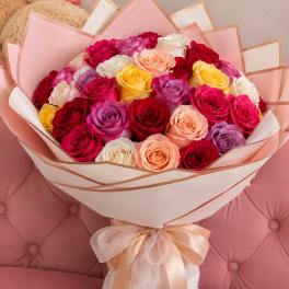 100 Wrap of roses