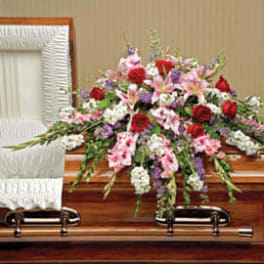 Perfect Pastoral Casket Spray