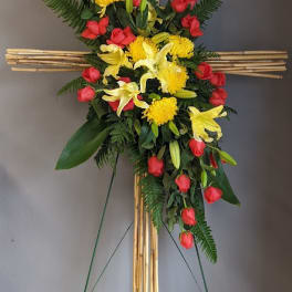 FUNERAL STANDING SPRAY - Bamboo Goodbyes