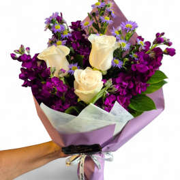 Angelique Enchantment Wrap Bouquet