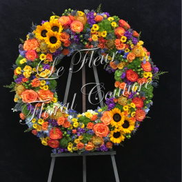 Sympathy of Colors Wreath