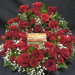 All Rose Urn Wreath U3