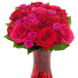 Radiant Red Romance Bouquet