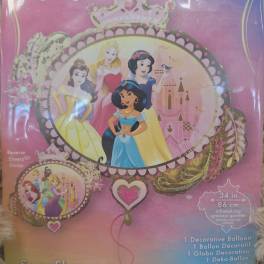 Disney Princess decorative balloon package with princess illustrations