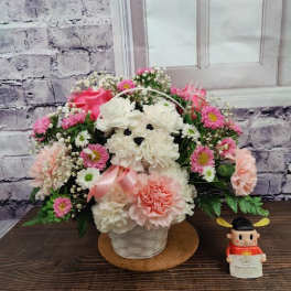 Paw-rrific Blooms Basket